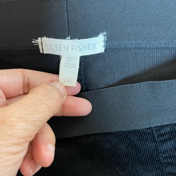 Eileen Fisher NWOT ORGANIC COTTON TENCEL STRETCH CORDUROY PANT - Picture 3 of 5